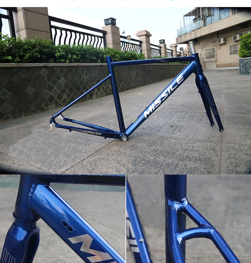 700C Missile Road Bike Aluminium Alloy Frame Ultra-light Disc Brake Internal Cable Line Road Frame Bicycle Accessories