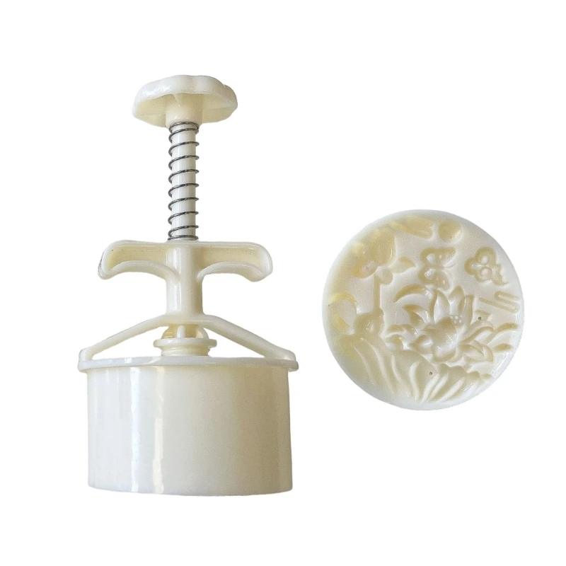 

Mooncakes Making Mold Ice Skin Hand Press Pastries Mold ABS Dessert Bakewares 45BE