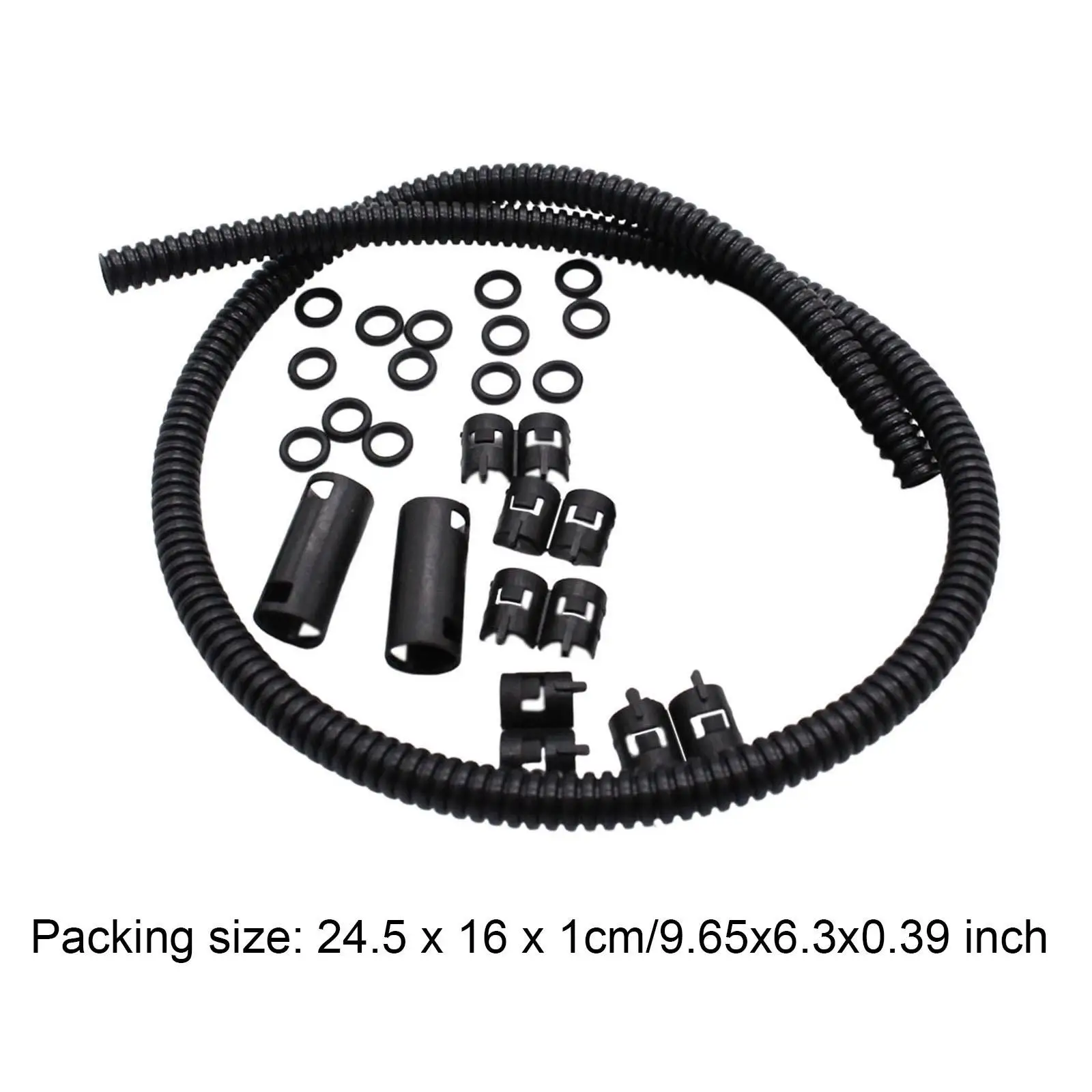 Generic طقم خرطوم غسالة الزجاج الأمامي، طقم إصلاح خرطوم سائل الغسالة