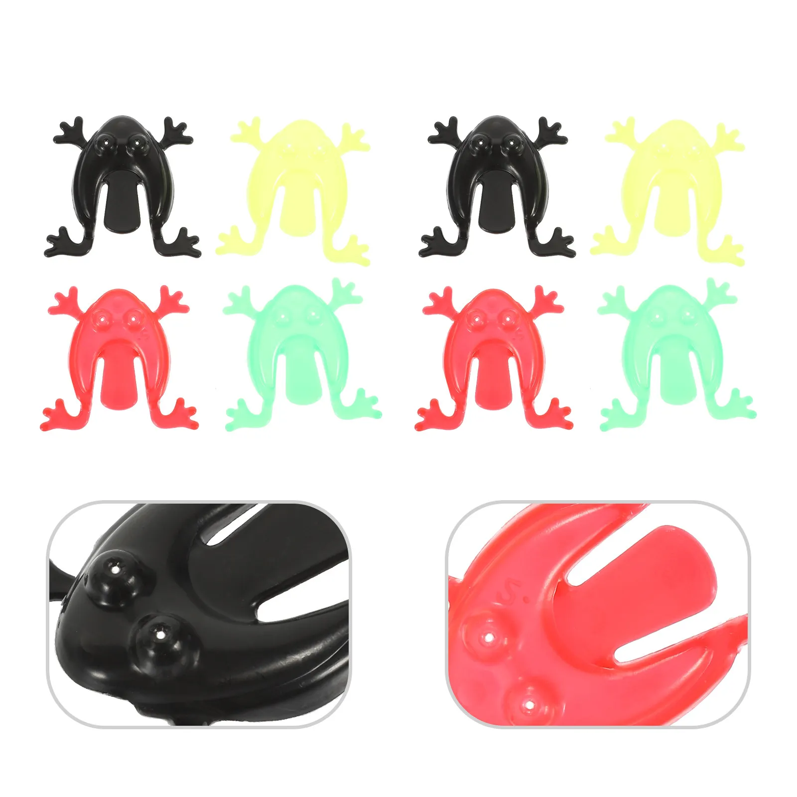 

50Pcs Frog Jumping Plaything Plastic Colorful Bouncing Frogs for Kids Party Favors Fun Jumping Animal Games Plastic Frogs