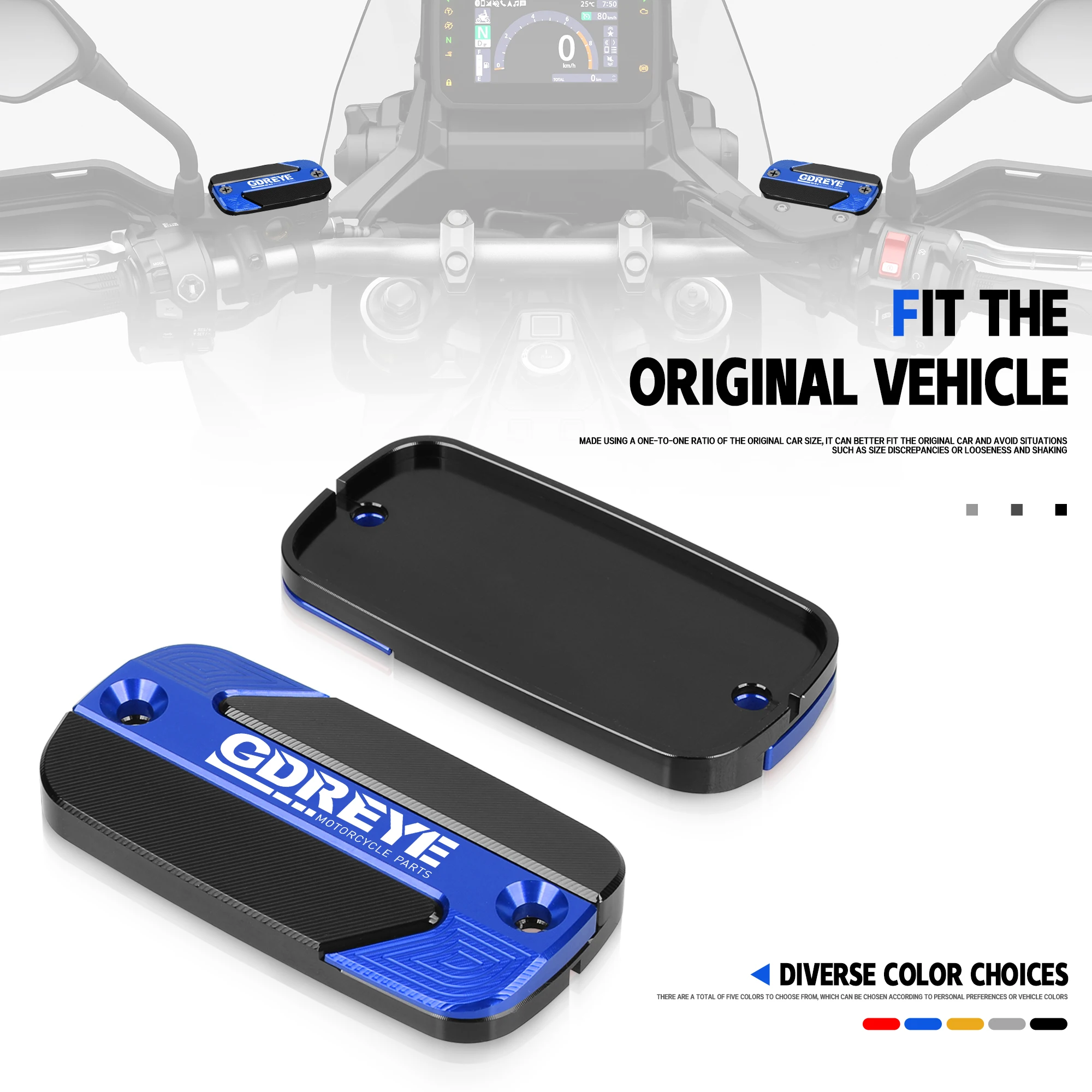 

Motorcycles CNC Front Brake Reservoir Fluid Tank Cover Oil Cup Cap ﻿Fit For HONDA TRANSALP XL 750 CB750 Hornet XL750 2023-2026