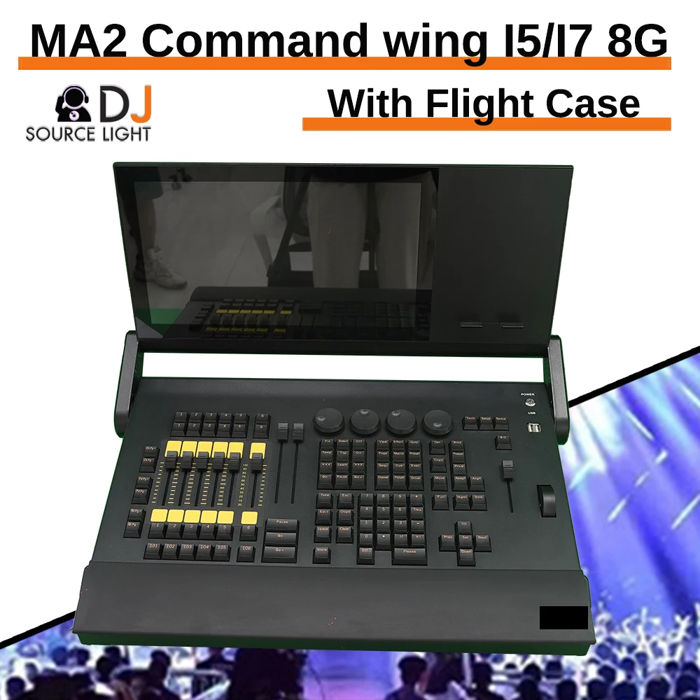 MA2 Command Wing I5/I7 8G RAM Console DMX512 Stage Lighting Equipment Controller Moving Head Light DJ Disco With Flight case