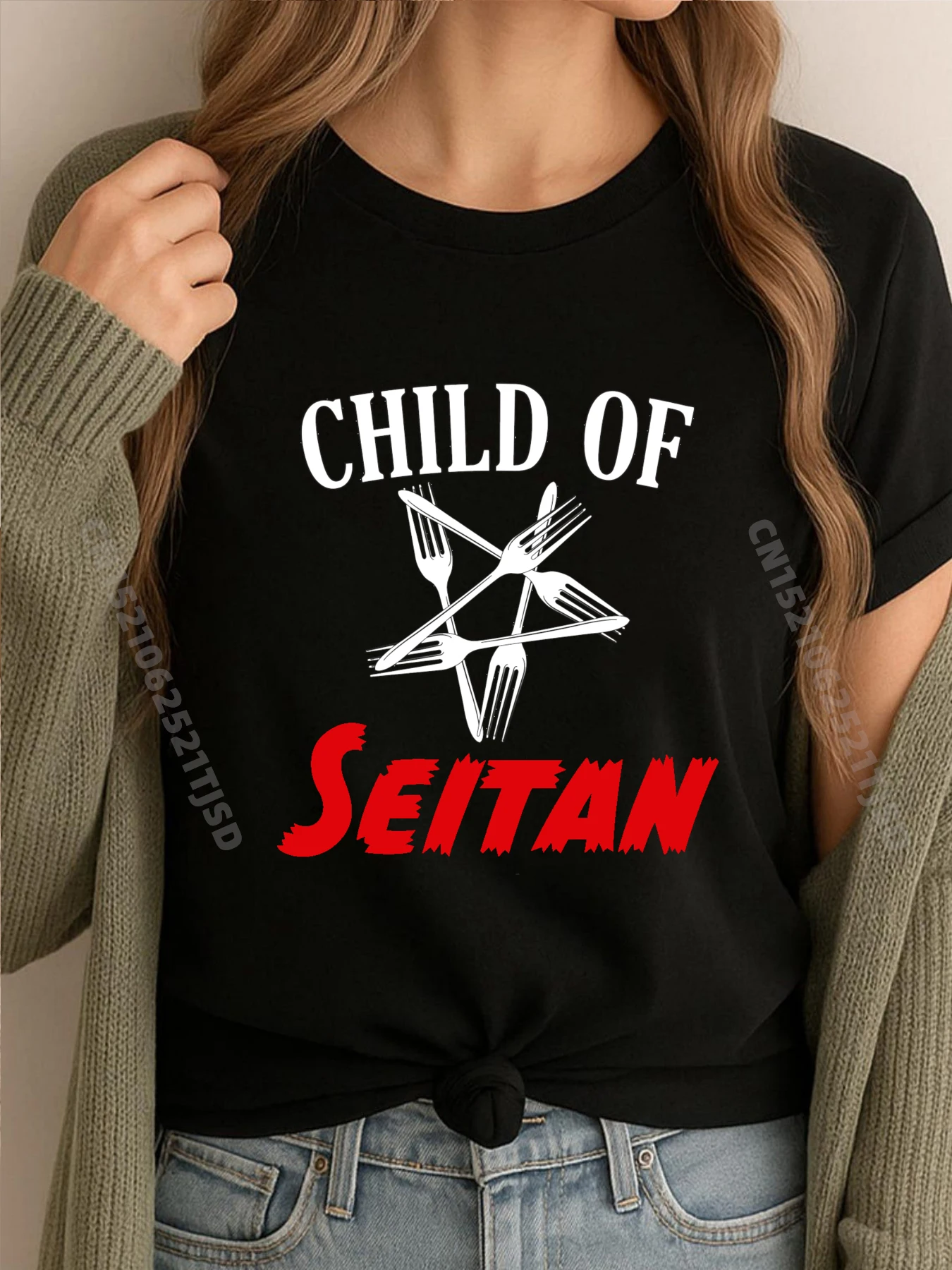 

Веганский ребенок Ситины, забавные футболки с рисунком черного металла на Хэллоуин, весна, Рождество, День матери