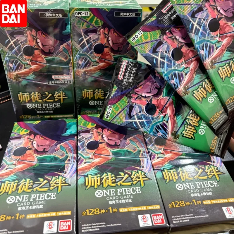

NEW In Stock Original Bandai One Piece Card Game The Bond Of Master And Disciple Op-12 Booster Box Tcg Collection Card Kids Gift