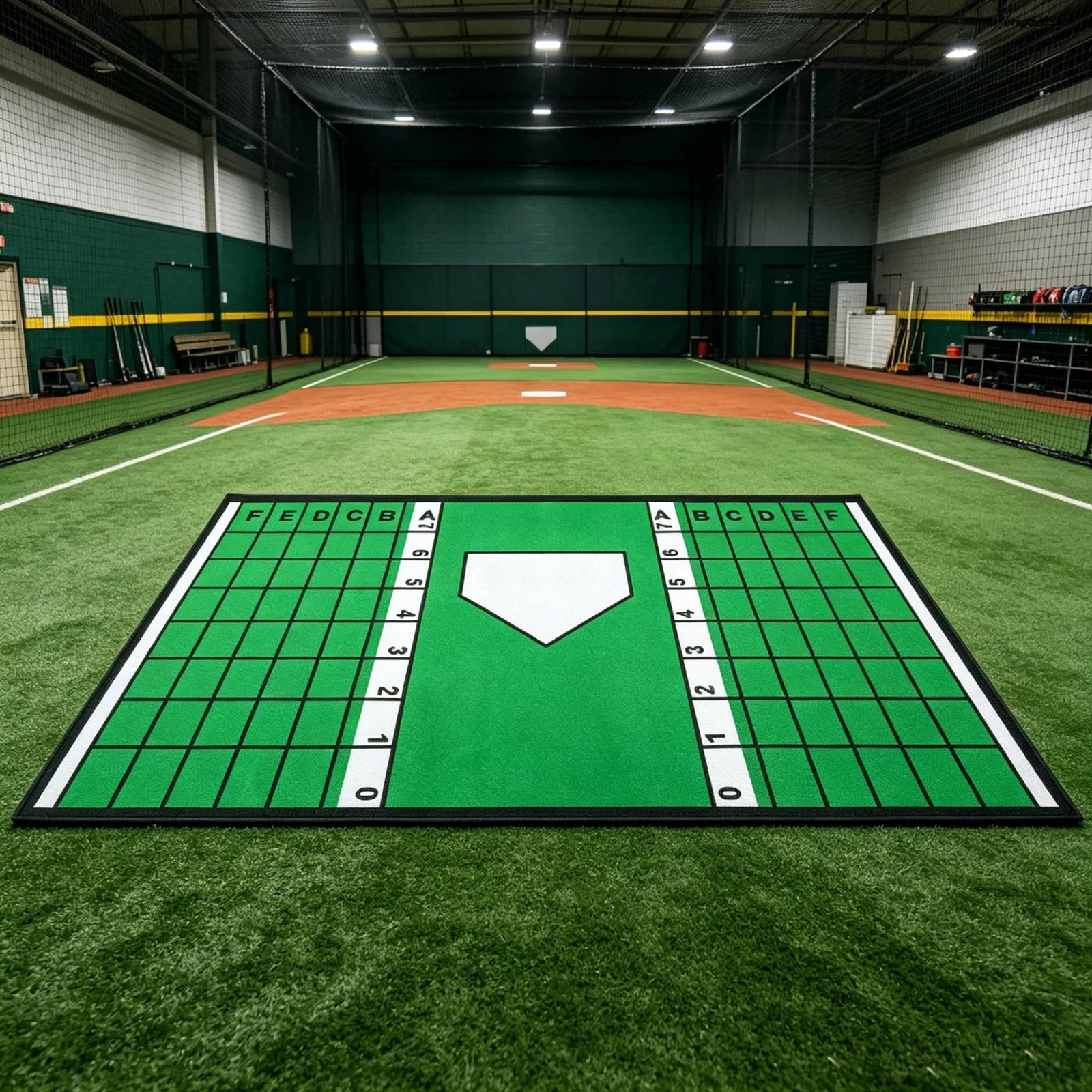 野球バッティングマット-滑り止め野球ストライクゾーンマット-スポーツ用品-シングルピース-フラットタイプ