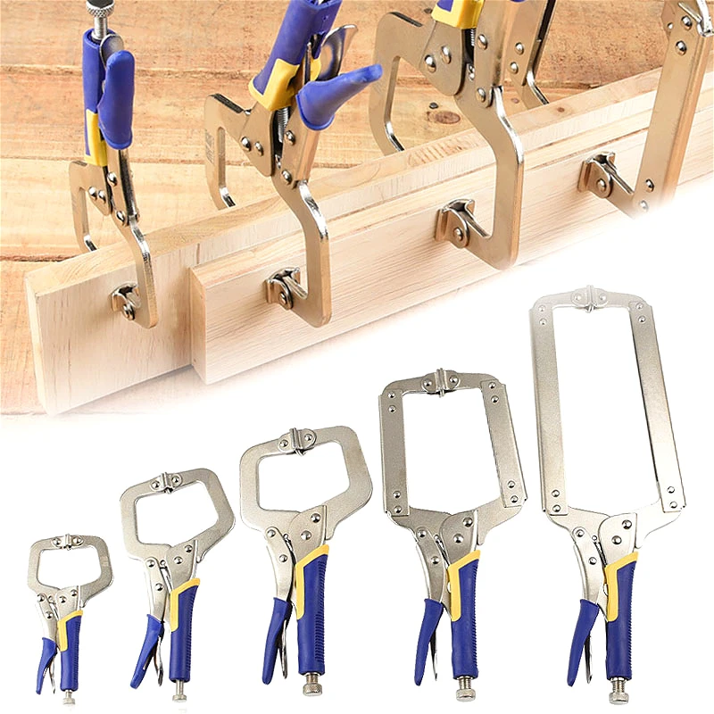 

Locking Pliers Vice Grip Quick Weld Holders Hand Welding Fixing Too 6''/9''/11''/14"/18"Adjustable C-Clamp Welding Pliers
