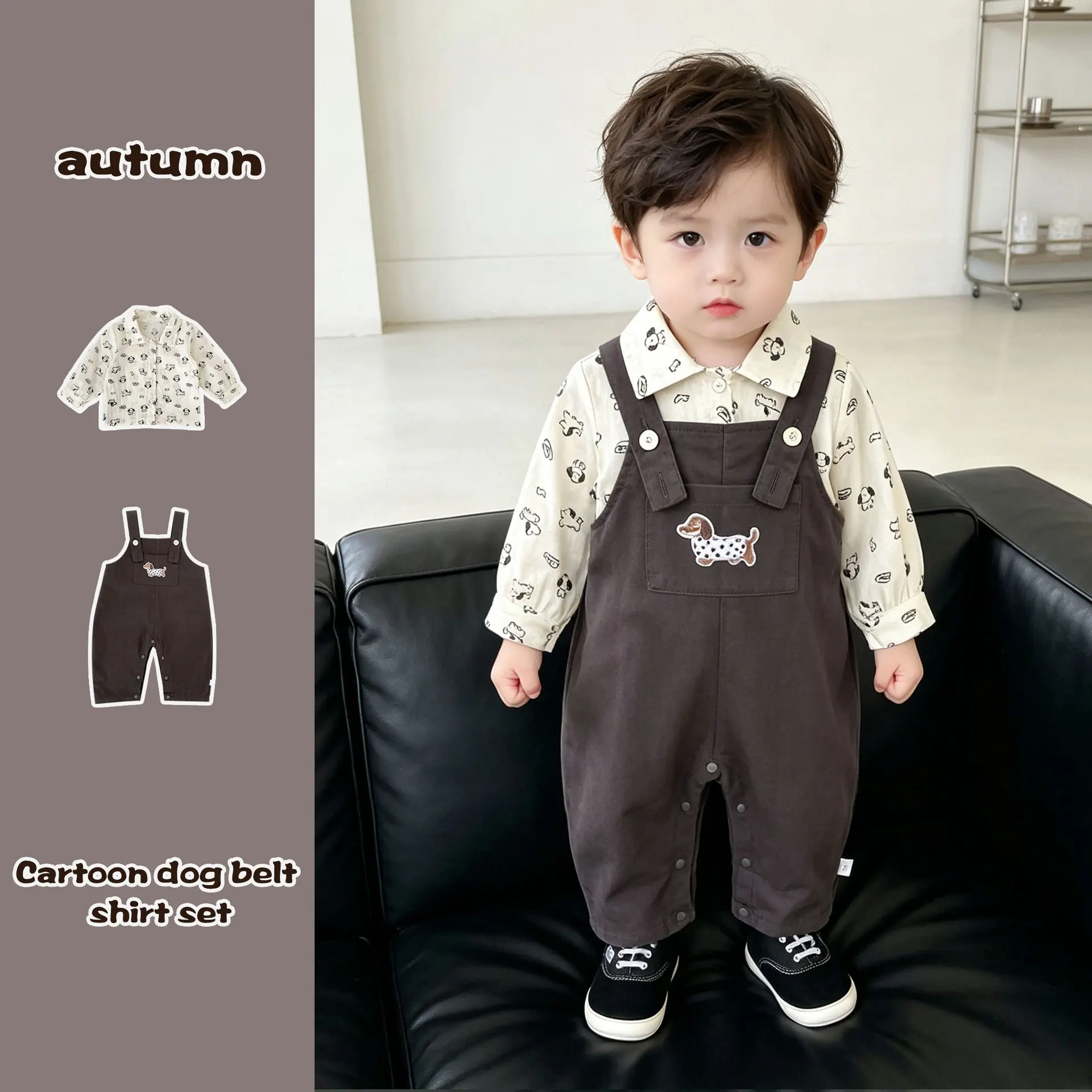 conjunto-de-overol-de-otono-para-ninos-2026-version-coreana-camisa-de-manga-larga-con-lindo-perro-conjunto-de-dos-piezas
