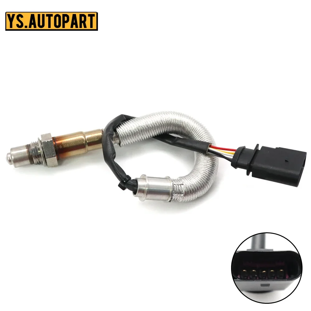 8R0906262D Car 5 Wires Air Fuel Ratio Lambda O2 Oxygen Sensor Downstream For Audi A4 A6 A3 TT For Volkswagen Pa ssat Be etle