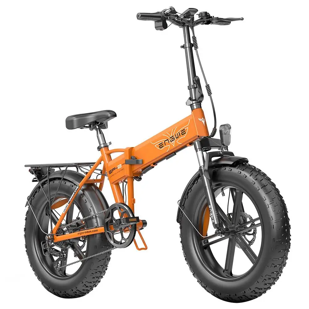 ENGWE EP-2 Pro Folding Electric Bike 20 Inch Fat Tire 750W Motor 48V 13Ah Battery 35km/h Max Speed 100km Range Bicycle Ebike