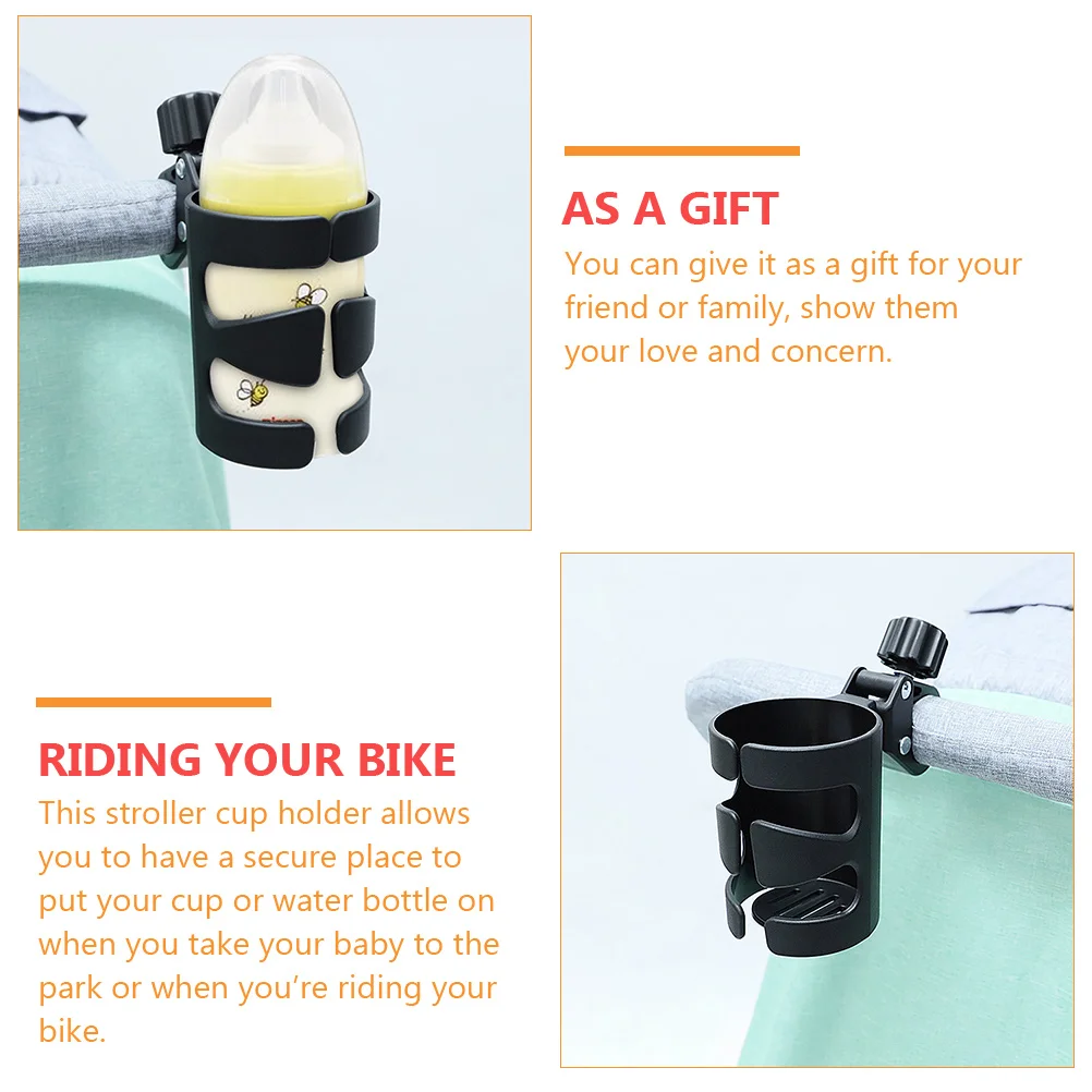 Universal Baby Stroller Cup Holder Stroller Bottle Rack Portable Secure Organizer Lightweight Drink Holder for Outdoor
