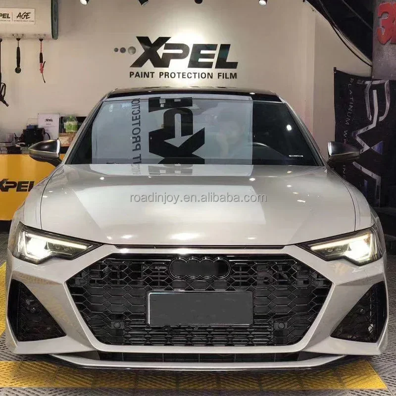 2019-2022 Wide Body Kit for Allroad  Audi A6 C8 Upgrade To RS6   Front Bumper with Honeycomb Mesh Grill