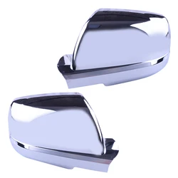 Car Front Left Right Chrome Door Wing Side Rear View Mirror Cover Trim Cap Overlay fit for Toyota Tundra Sequoia 2007-2019 2020