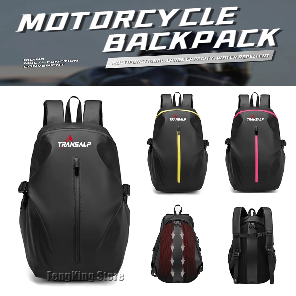 

For Honda TRANSALP XL 600 650 700 V XL700V Knight backpack motorcycle helmet bag travel equipment waterproof and large capacity