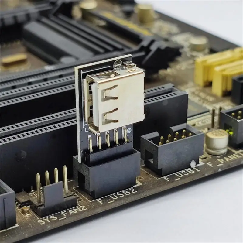 652F Internal USB Expansion 9Pin Motherboard to USB 2.0 Adapter For Wireless Receiver