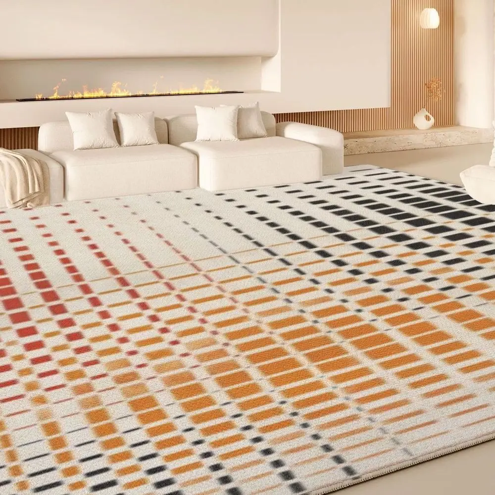

VIKAMA Plush Loop - Pile Material Universal Mat for Living Room and Bedside, with Soft Texture, Easy to Clean and Manage, Stayin