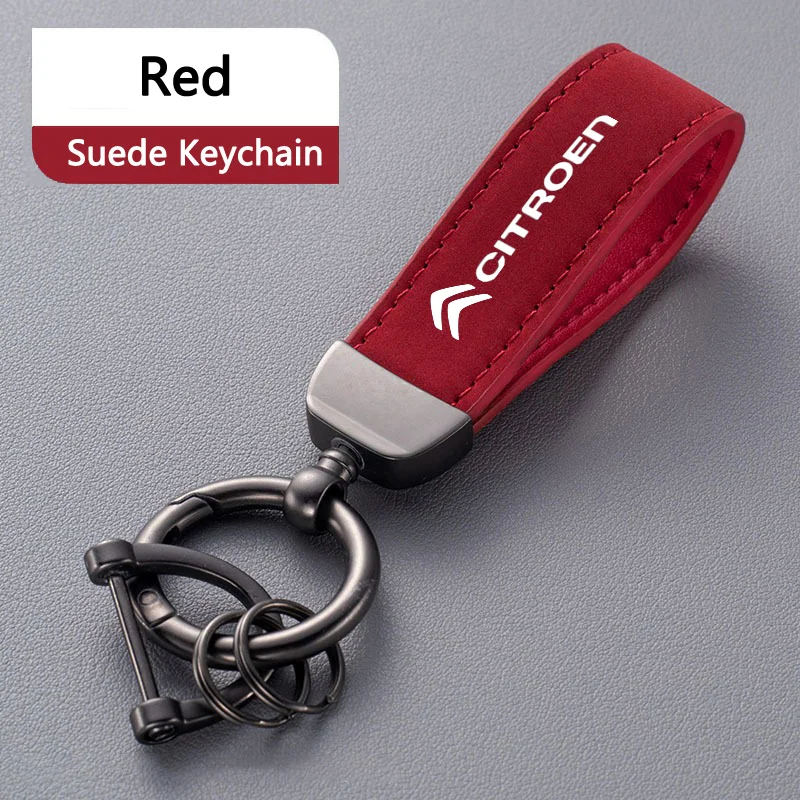 موضة الجلد المدبوغ سيارة شارة المفاتيح كيرينغ مفتاح سلسلة قلادة لسيتروين C1 C2 C3 C4 C5 C6 C8 C4L DS3 DS4 DS5 LS DS6 جراند بيكاسو