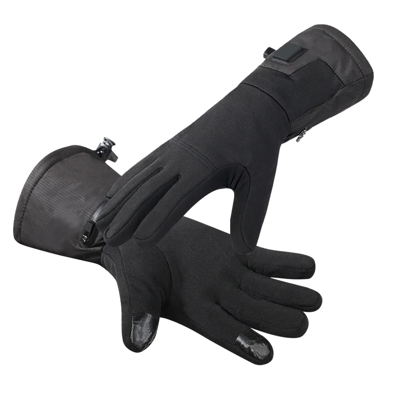 

Autumn Winter Warm Heated Cycling Gloves Full Finger Waterproof Bike Heated Gloves Camping Hiking Motorcycle Gloves