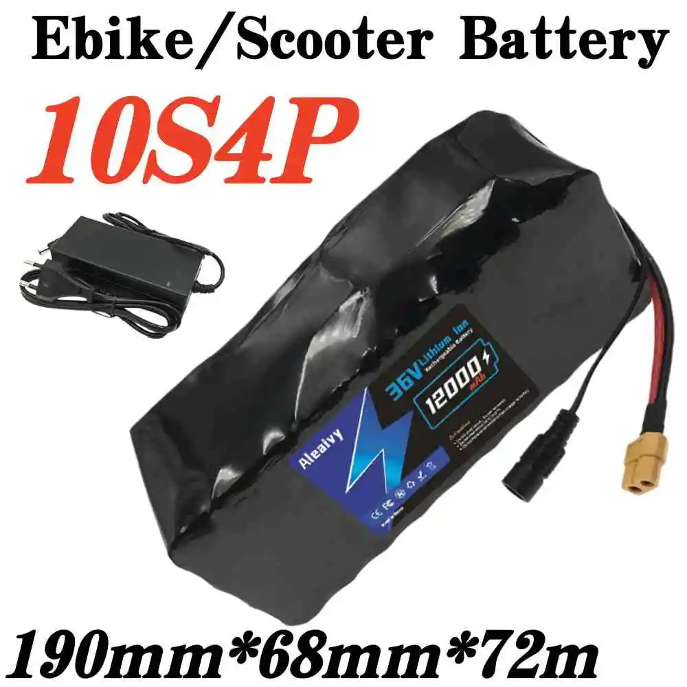 

Electric scooter 10S4P 120000 lithium battery 36v 18650 battery 36v 12Ah electric scooter 36v electric scooter battery+charger.
