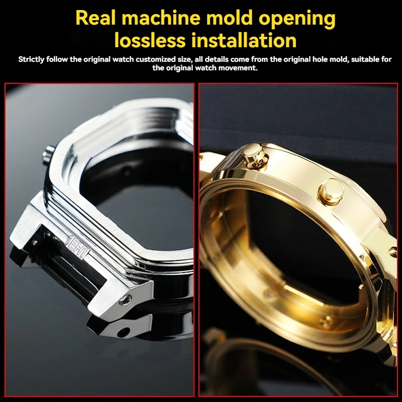 Корпус и безель из нержавеющей стали для Casio GW-B5600, комплект обновления для модуля G-Shock 3461, запасные части для металлического мода