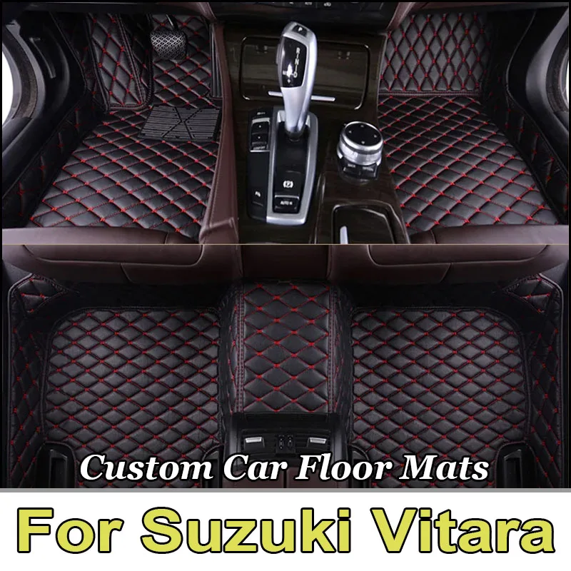 Car Floor Mats For Suzuki Vitara Escudo LY 2022 2021 2020 2019 2018 2017 2016 2015 Auto Interiors Accessories Foot Rugs Carpets