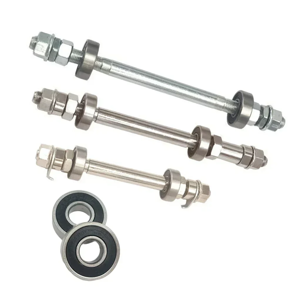 1 conjunto de eixo dianteiro e traseiro para mountain bike, liberação rápida com 6000 rolamentos para 6-8 velocidades, fácil de usar e instalar, acessórios de ciclismo