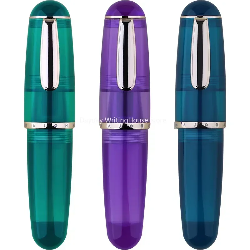 

New Majohn Q1 Pocket-Size Fountain Pens Mini Acrylic Transparent muilticolor ink pens EF/F Nib Portable Office School supplies