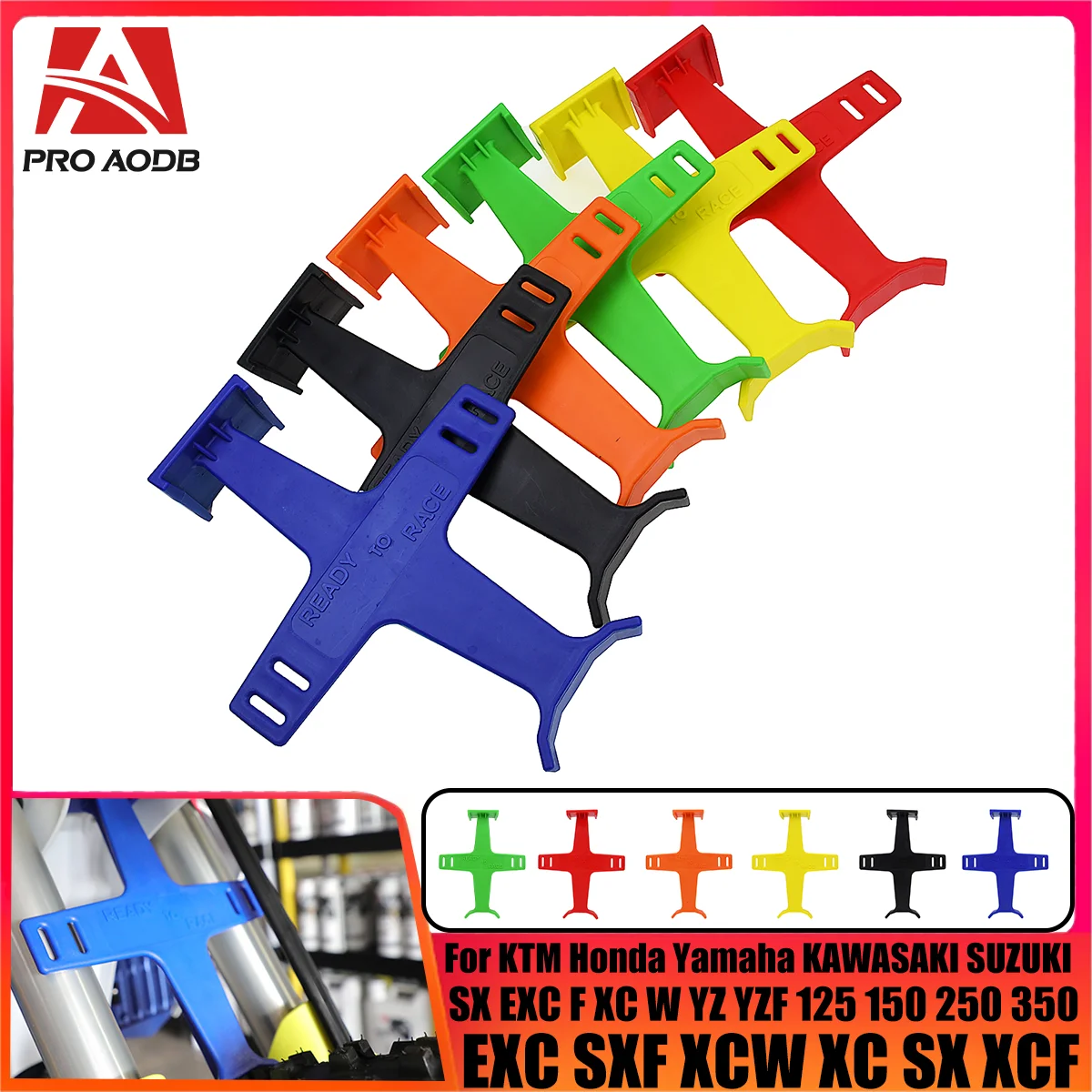 

Motorcycle 25CM Plastic Fork Support Brace For KTM Honda Yamaha SUZUKI KAWASAKI SX EXC F XC W YZ YZF CRF 125 150 250 350 450