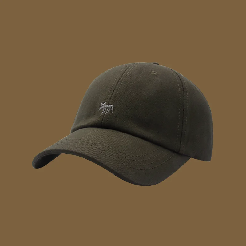 Baseball Cap Embroidery Animal new girls Spring Summer outdoor Shade Casual Hundred Hat wide Brimmed soft Hat men