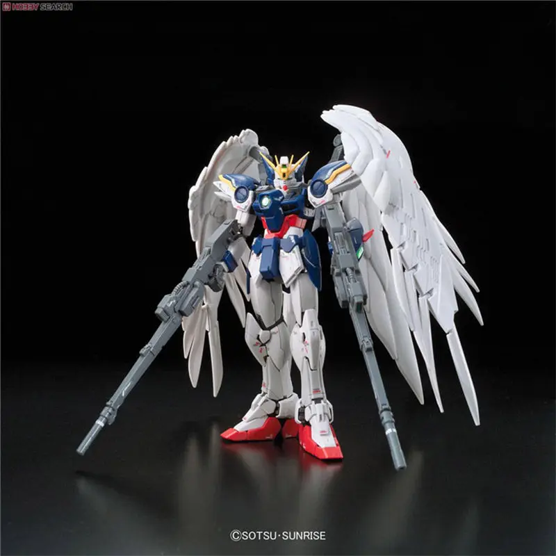 BANDAI RG 1/144 Gundam Model Kit Unicorn Sazabi Hi-Nu God Astray Red Frame Wing Zero EW Zaku II Strike Justice Destiny Gunpla