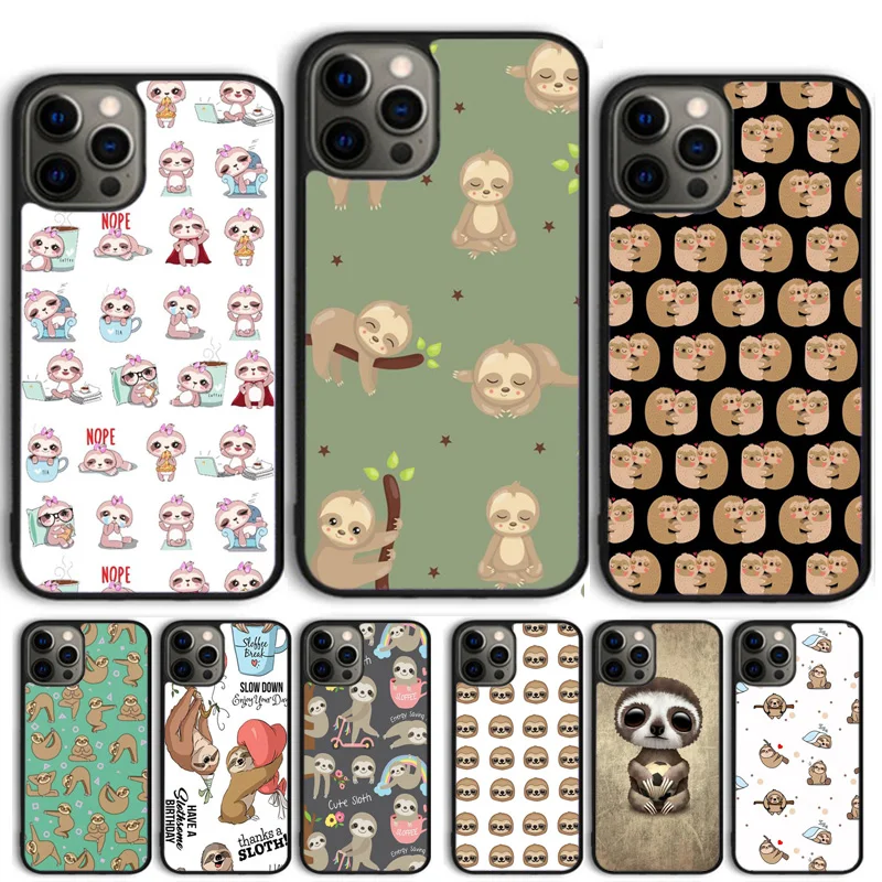 Baby Sloth Phone Case Cover For iPhone 15 16 11 13 14 Pro Max 12 mini Plus X XS Max XR Fundas