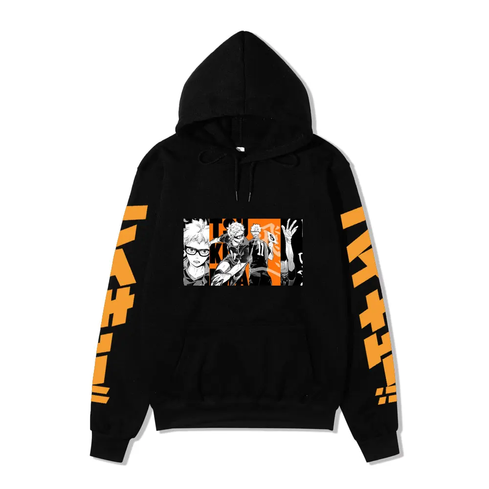 

Japan Anime Haikyuu Manga Prints Hoodies Mens New Fashion Hoody Hip Hop Fleece Sweatshirts Crewneck Pullovers Cute Clothing Man