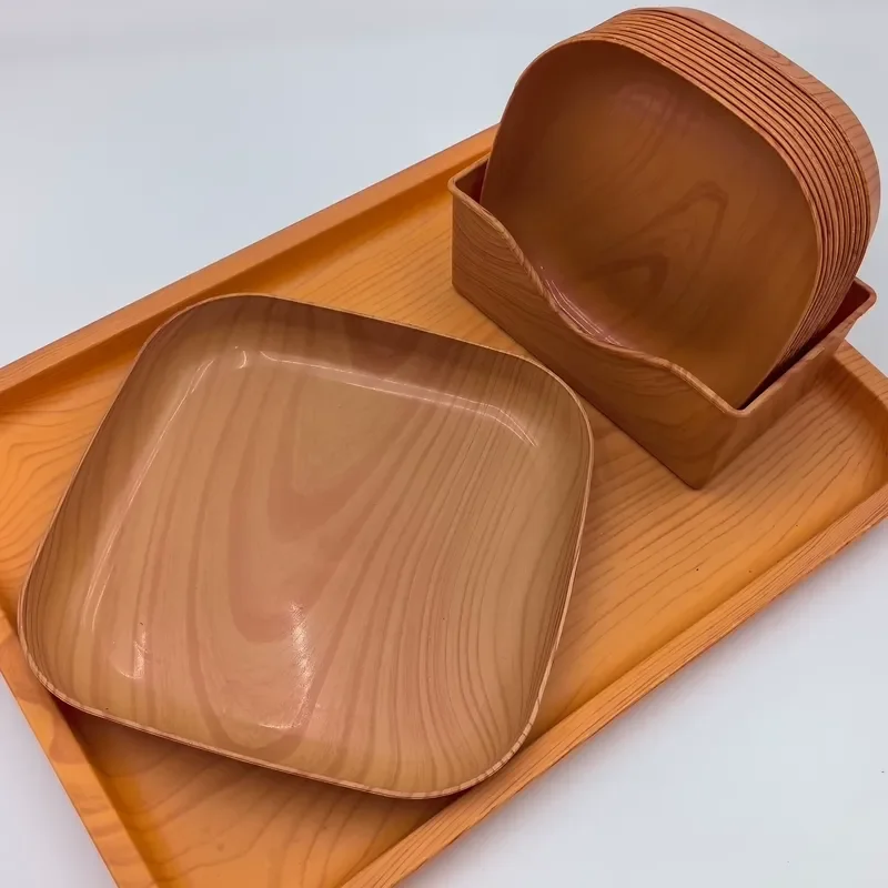13 Pcs Plastic Fruit Plate Set Multifunctional Nut Snack Dish Bone Plate Household Food Container Tray Kitchen Dining
