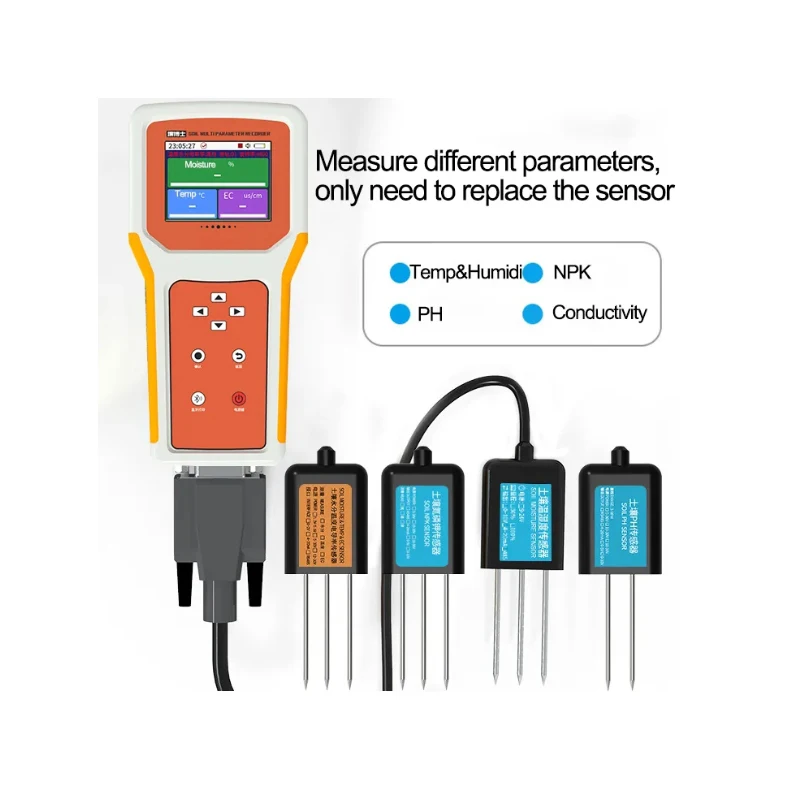 Handheld agriculture soil testing kit smart agriculture sensors soil moisture datalogger soil analyzer for npk