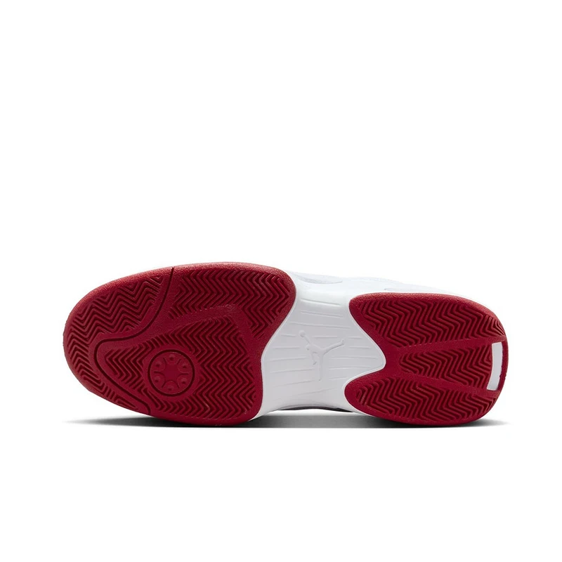 حذاء كرة السلة Nike Authentic Jordan Max Aura 6 للرجال قابل للتنفس ومبطن FQ8298-106 حذاء متين منخفض الارتفاع باللونين الأبيض والأحمر #2