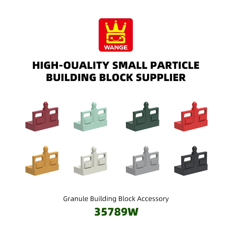 

WANGE 207Pcs/Lot 35789W 2-hole balustrade Block Moc Color Accessories Compatible with Brick DIY Children's Toy Assembly Gift Box