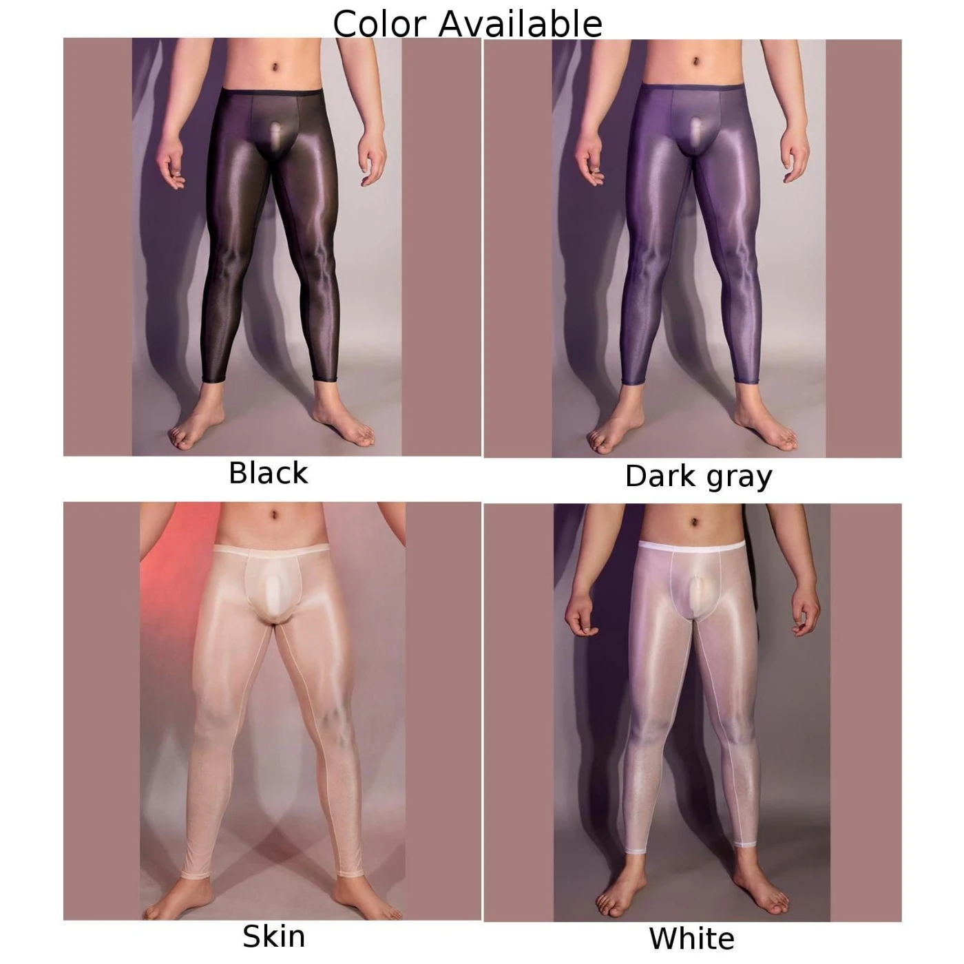 

Classic Compare Leggings Skinny Trousers See Through Underwear Long Pants Sexy Hips Leggings Mens Ultra Thin Trousers