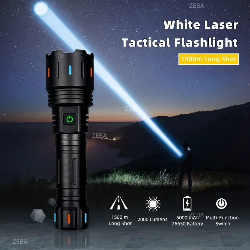 

790000000LM Most Powerful LED Flashlights Ultra Bright 5000M Torch Light Rechargeble Portable Lamp Zoom Outdoor Camping Lantern
