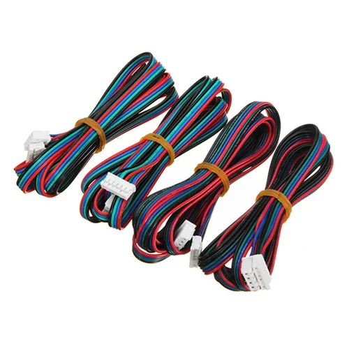 4 Uds 100cm/200/300cm 4pin a 6pin XH2.54 impresora 3D NEMA 17 Cable de Motor paso a paso línea DuPont para Motor paso a paso 42