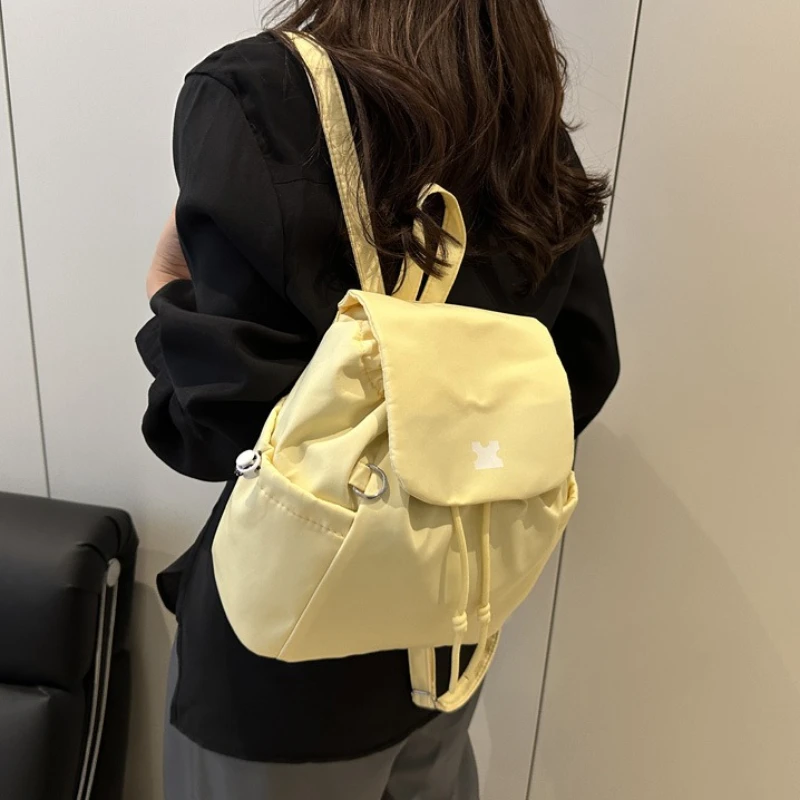 

Модный рюкзак большой вместимости на шнурке, новая универсальная повседневная сумка в клетку, популярный минималистичный мини-рюкзак для поездок на работу