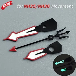 Luxury Modification Accessories 3 Pcs Watch Hands for NH35 NH36 Movement Green Luminous Hands Watch Accessories