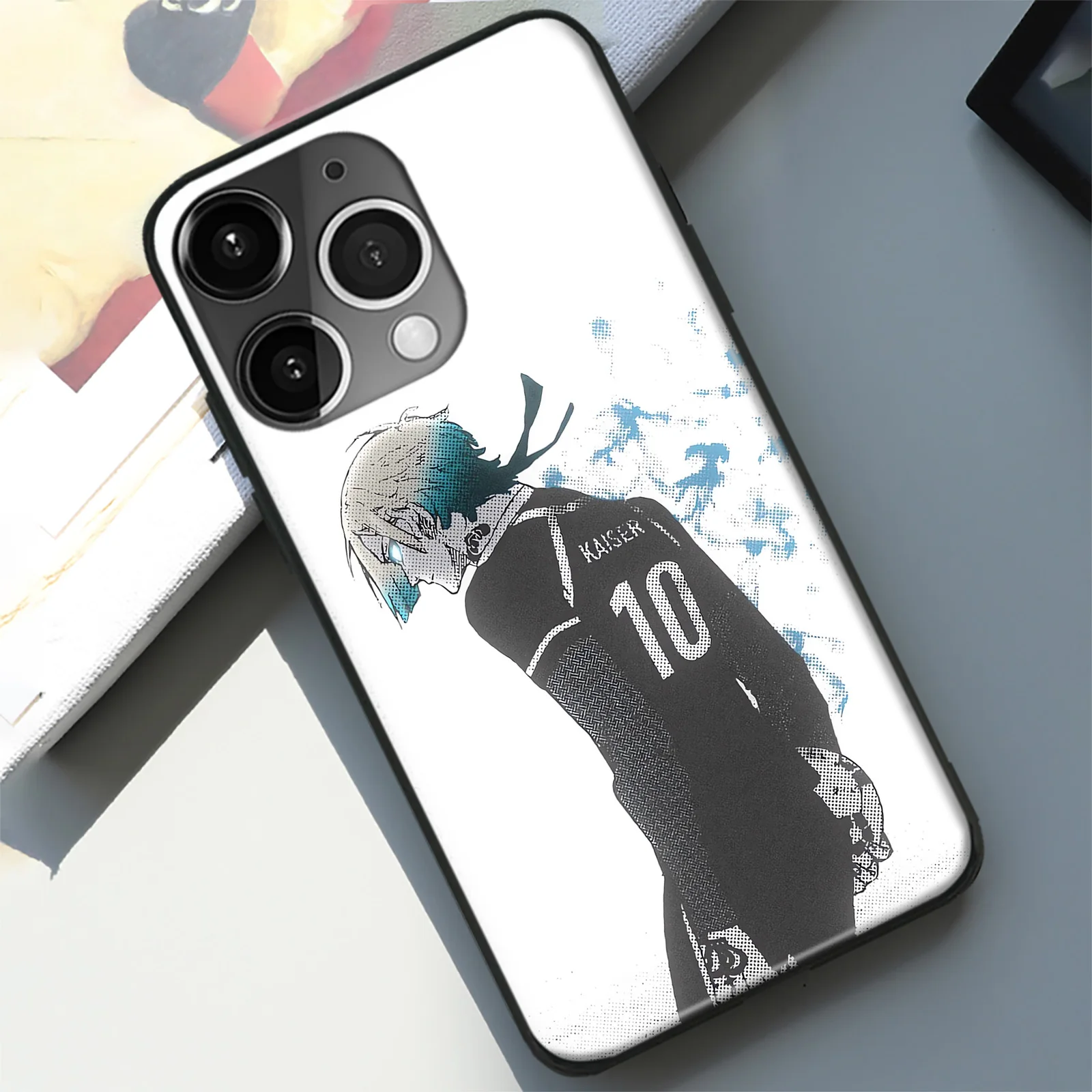 Michael Kaiser Shockproof TPU Glass Manga Phone Protective Case for iPhone Xr Xs 12 13 Mini 11 14 15 16 Pro Max 7 8 15 16 Plus