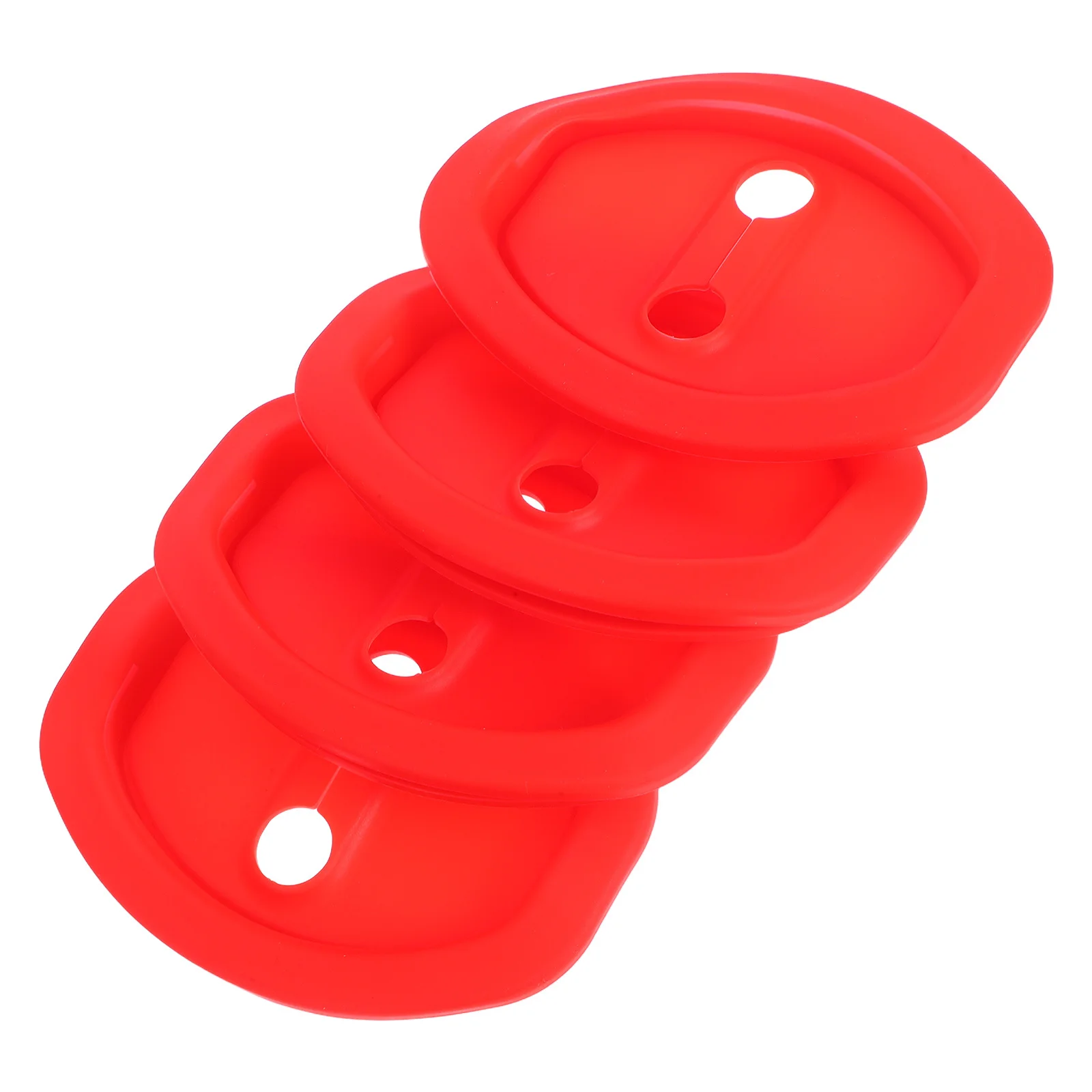 

4Pcs Universal Silicone Door Lock Latch Protective Cover Car Door Shock Absorber Noise Reduction Damping Pad for Automotive