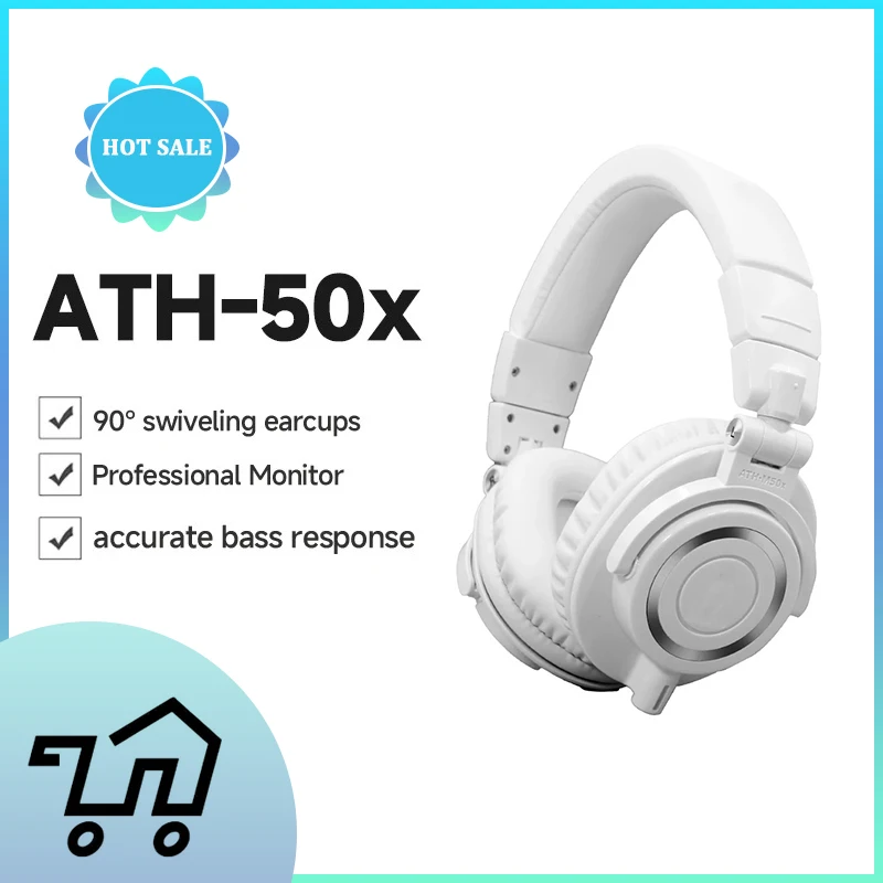 

ATH M50X Professional Studio Monitor Headphone Device Is Newly Designed with A Critically Acclaimed High Quality Microphone