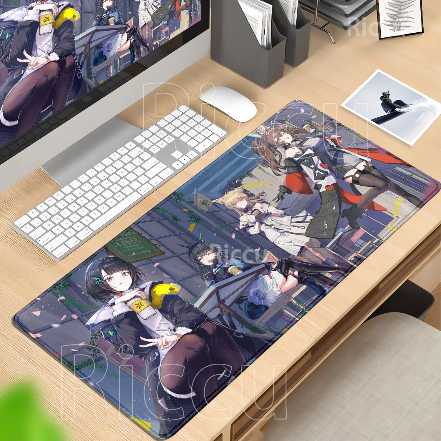 Gaming Mouse Pad Arknights Endfield Rubber Gaming Large PC Computer Peripherals Mousepad HD Printing Desk Mat overlock Mouse Mat