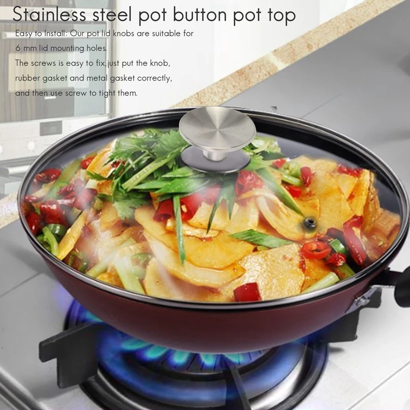 2 шт. голландская ручка для духовки, сменная ручка для крышки кастрюли из нержавеющей стали для Le Creuset/для Aldi/для домика, ручка для крышки кастрюли