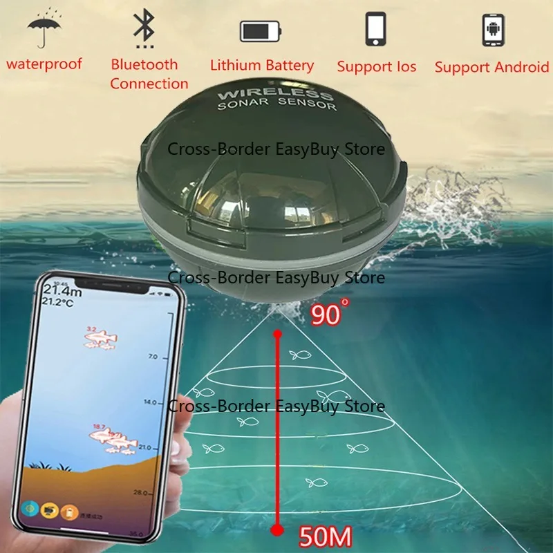 

fish finder underwater wireless fish detector mobile Bluetooth smart visual HD sonar fish locator for fishing