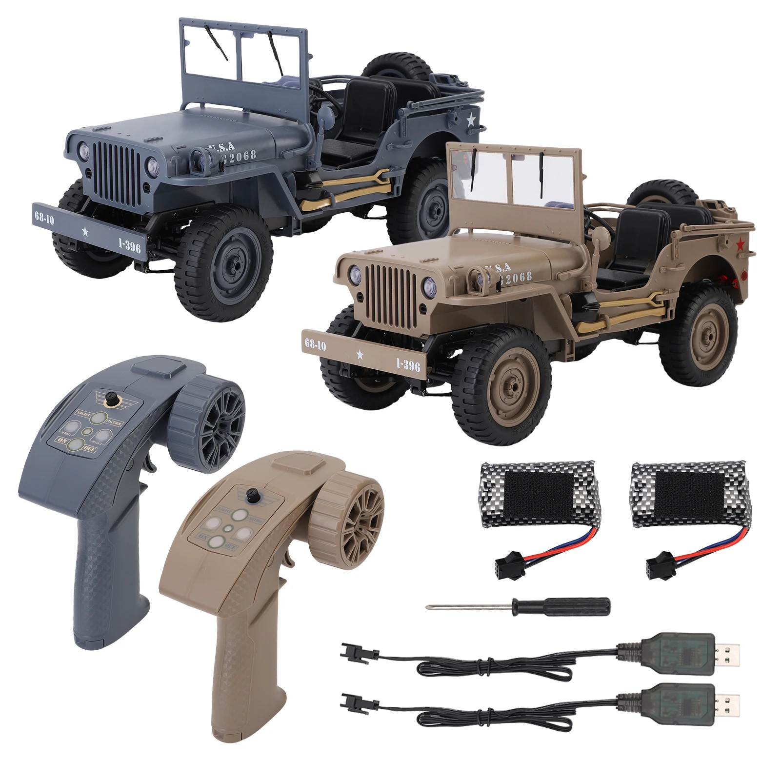 【Nowość】Zdalnie Sterowany Samochód dla Dzieci 2.4Ghz 4WD Terenowy Pojazd z Oświetleniem 1:10 Elektryczny Samochód Terenowy dla Dorosłych i Chłopców
