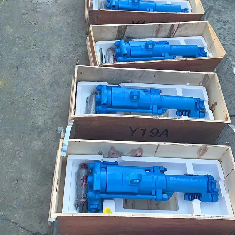 คุณภาพสูงมือถือ Y19A Rock เจาะแบบพกพานิวเมติกแจ็คค้อนสําหรับ Mining ปรับแต่งมือถือ Pusher ขา Rock เจาะ