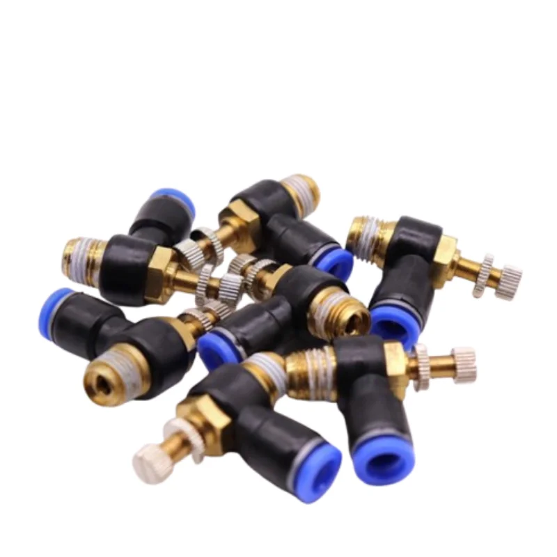 10/20PCS SL series adjustable pneumatic fittings SL4-M5 SL4-01 SL6-M5 SL6-01 SL8-M5 SL10-01 regulating valve air quick connector