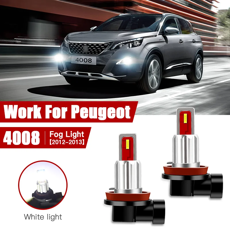 

2pcs Led Car Fog Lamp for Peugeo 4008 2012 2013 H11/H8 Front Fog Light Bulb Car Accessories Canbus 12V/35W